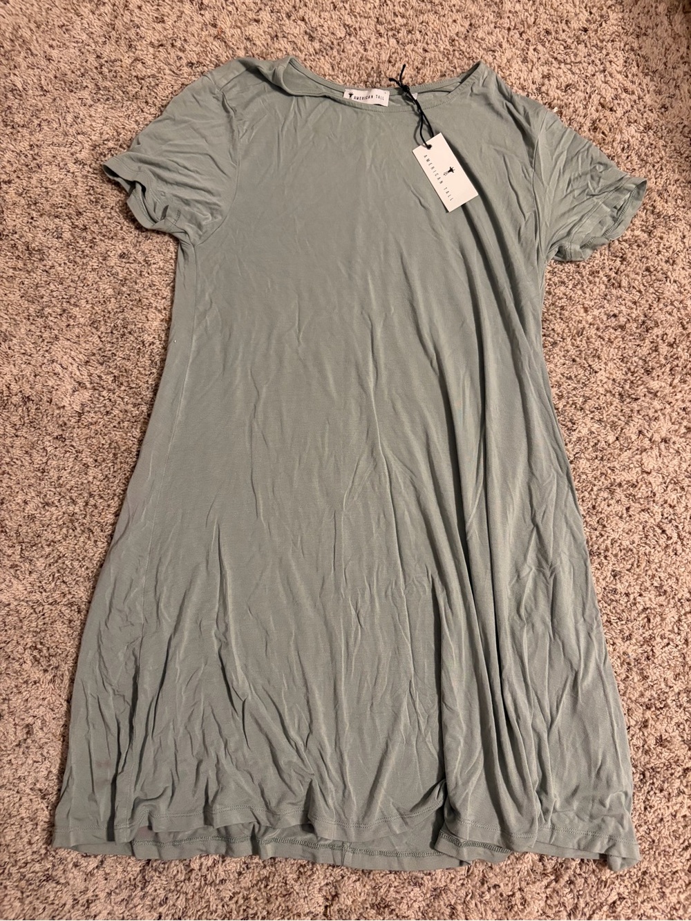 American Tall Casual Sage Green Scoop Neck Women’s Top